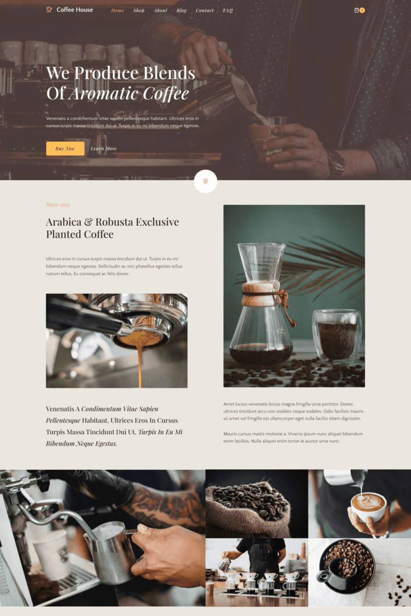 Coffee Store Template
